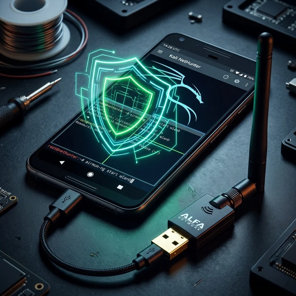 在 Android 上透過 USB OTG 搭配 Kali NetHunter 使用 ALFA WiFi 網卡