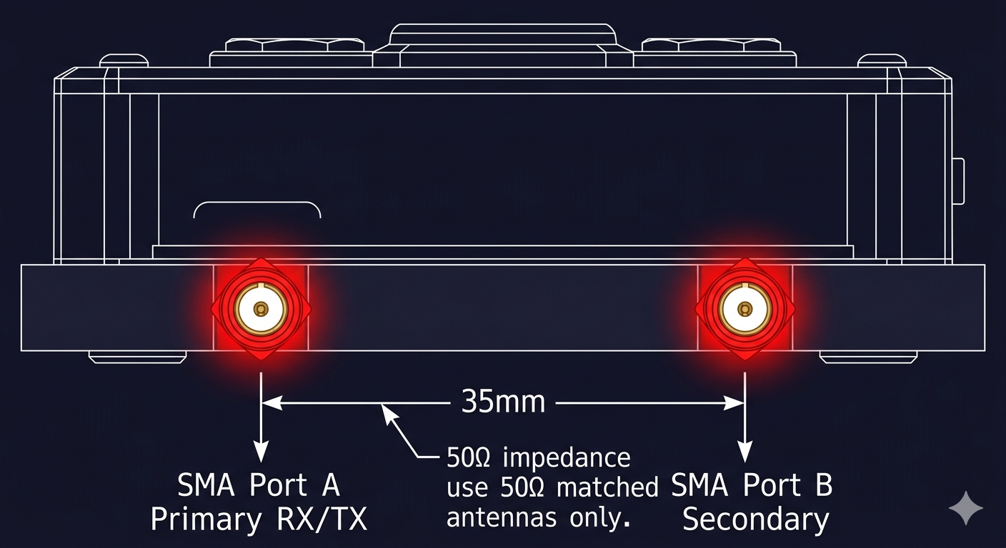 H4M bottom edge showing USB-C port and 3.5mm headphone jack